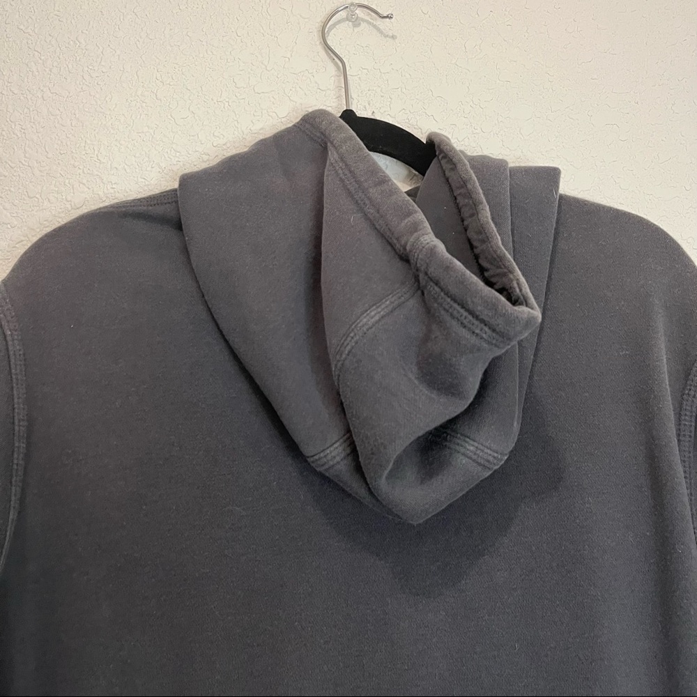 Nike Gray Neon Yellow Green Swoosh Logo Pullover Hoodie Jacket Mens Size L - Picture 6 of 11